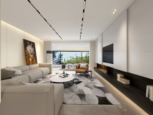 modern living room Model 3D