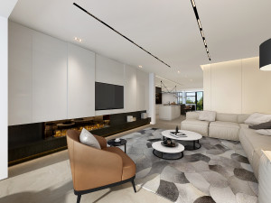 modern living room 3D Model