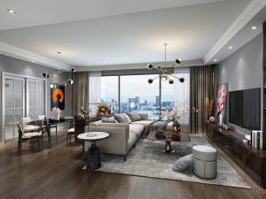 モダンなリビングルーム 3Dモデル