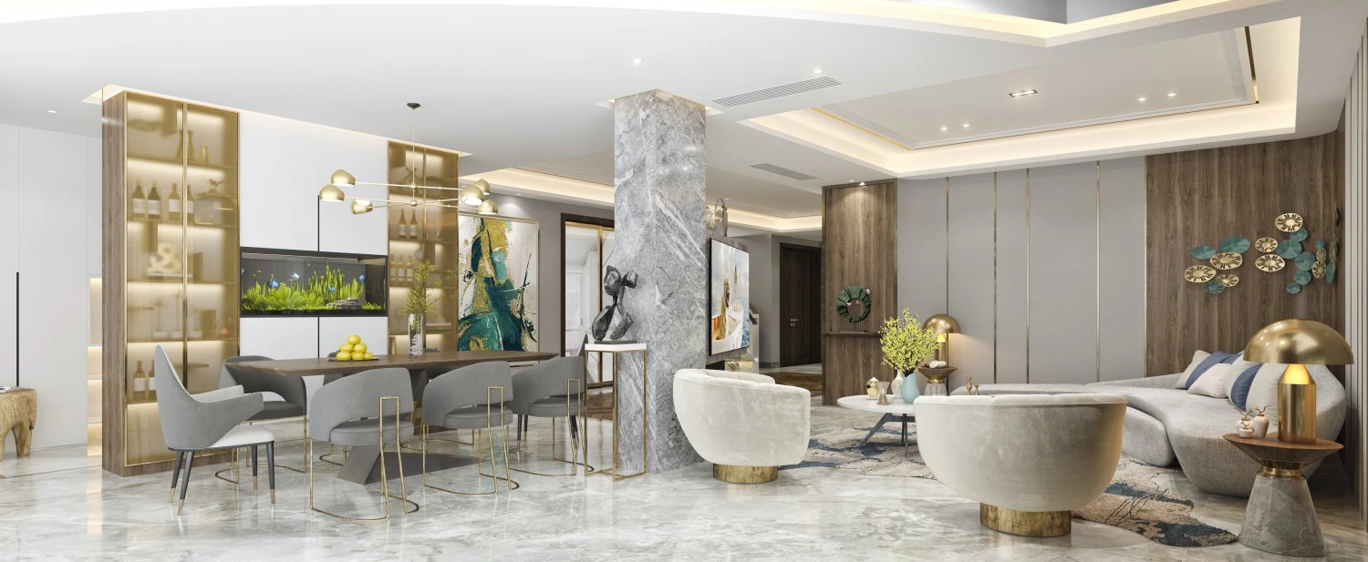 modern living room 3D Model .c4d .max .obj .3ds .fbx .stl .blend