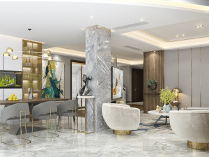 modern living room Modèle 3D
