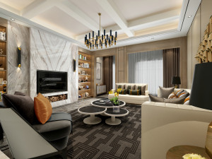 modern living room Modelo 3D