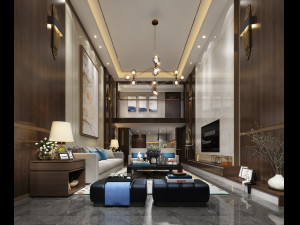 modern living room 3D Model