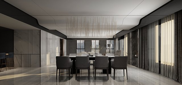 modern living room 3D-Modell .c4d .max .obj .3ds .fbx .stl .blend 