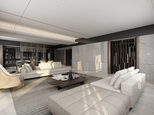 modern living room 3D-Modell