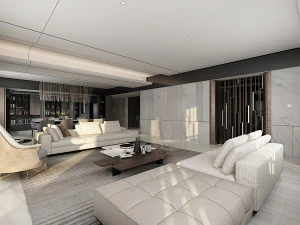 modern living room 3D Model