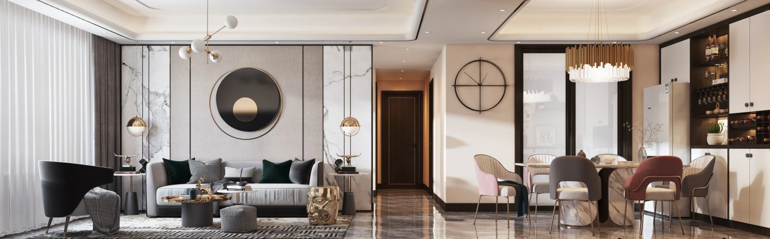 modern living room 3D Model .c4d .max .obj .3ds .fbx .stl .blend 