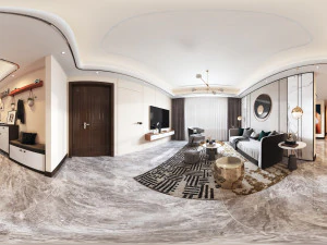 modern living room 3D Model