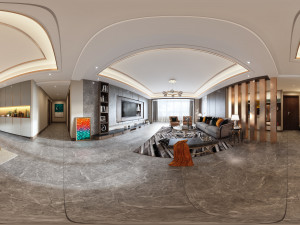 modern living room 3D Model