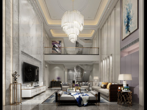 modern living room 3D मॉडल