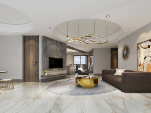 modern living room 3D Model