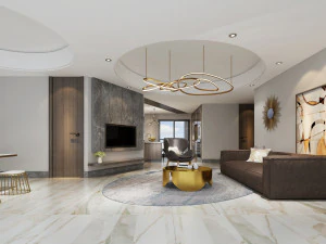 modern oturma odası 3D Model