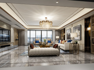 modern living room Modèle 3D