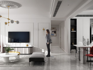 modern living room 3D मॉडल