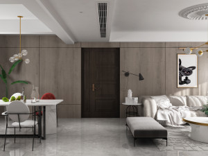 modern living room 3D Model