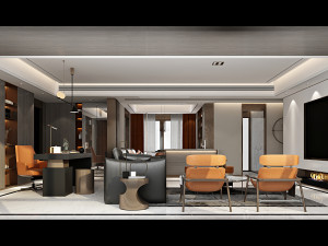modern living room 3D Modell