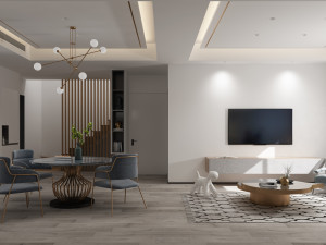 modern living room 3D Model