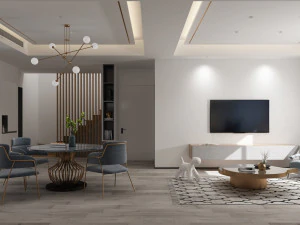 sala de estar moderna Modelo 3D