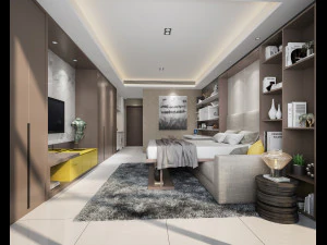 modern oturma odası 3D Model