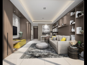 modern living room Modelo 3D