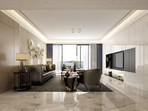 современная гостиная 3D Модель