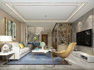 modern living room 3D-Modell