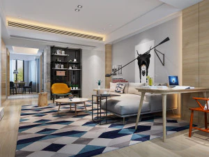 현대적인 거실 3D 모델