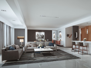 modern living room Modello 3D