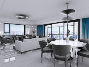 modern living room Modèle 3D