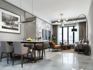 sala de estar moderna Modelo 3D