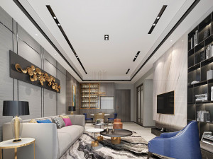 modern living room 3D 모델