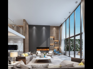 modern living room Modèle 3D