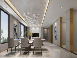 modern living room 3D Model