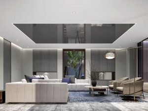 modern living room 3D Model