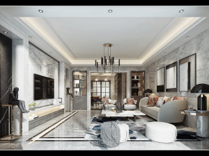 modern living room Modelo 3D