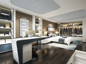 modern living room 3D Model