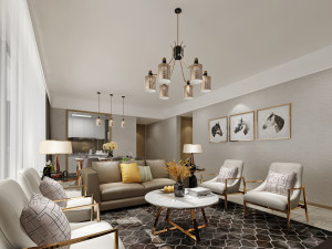 modern living room Model 3D