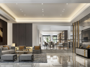 modern living room 3D Модель