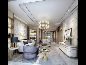 modern living room 3D Модель