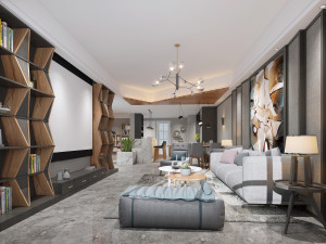 modern living room 3Dモデル