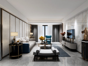 modern living room 3D मॉडल