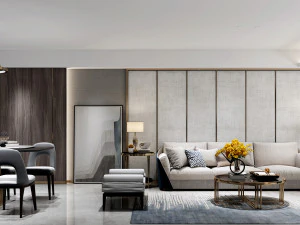 modern living room 3D Model
