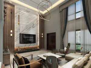 现代客厅 3D 模型