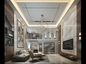 modern living room Modèle 3D