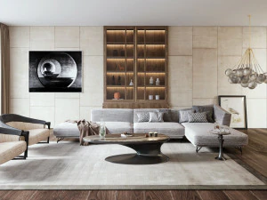 modernes Wohnzimmer 3D Modell