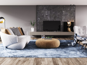 modern living room 3Dモデル