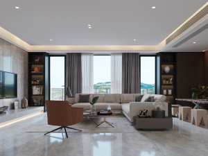 modern living room 3D 모델