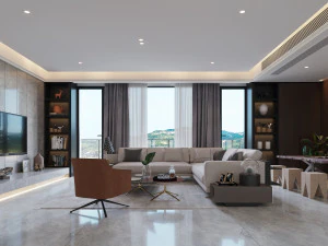 modern living room 3D Model