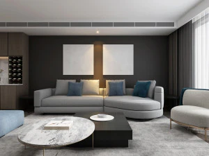 modern living room 3D Model