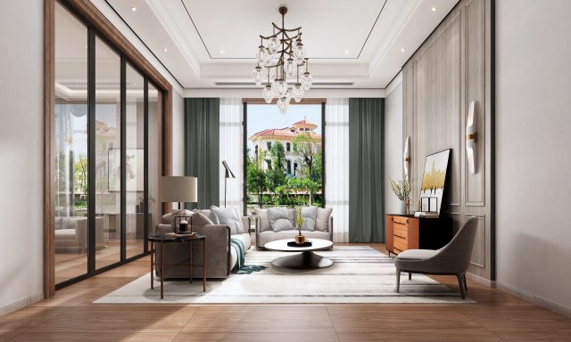 modern living room 3Dモデル .c4d .max .obj .3ds .fbx .stl .blend 